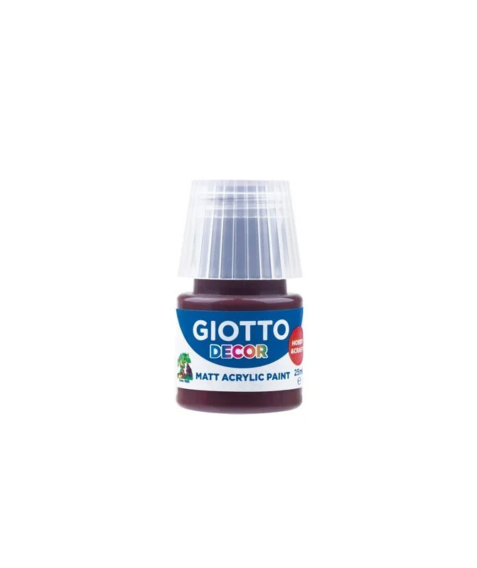 Frasco Guache Acrílico Giotto Decor 25 ml 538122 Sépia