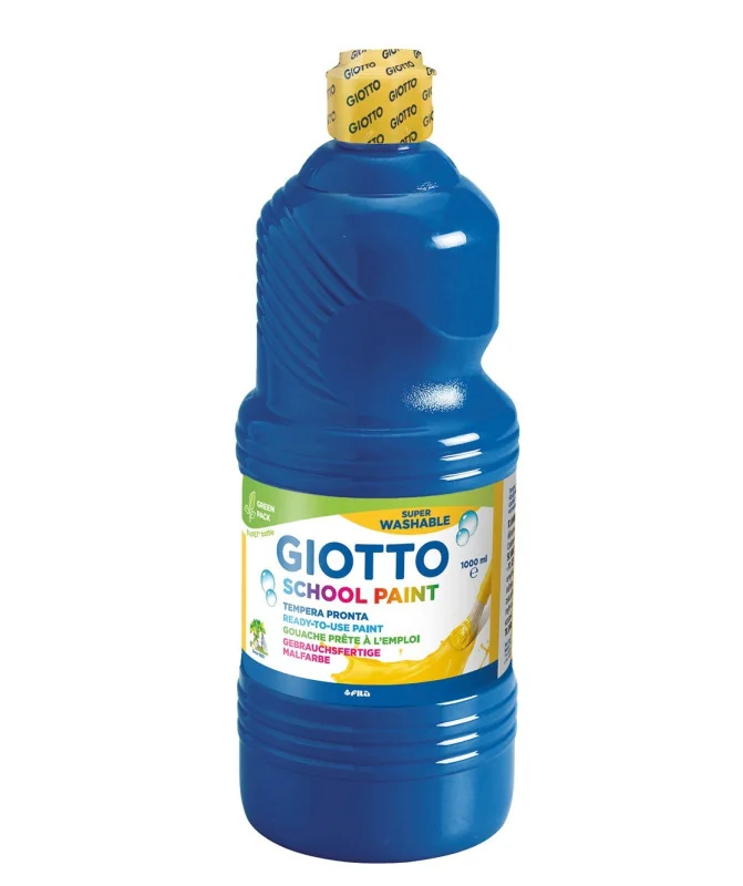 Frasco Guache Escolar Giotto 1000 ml 535517 Azul Ultramarino