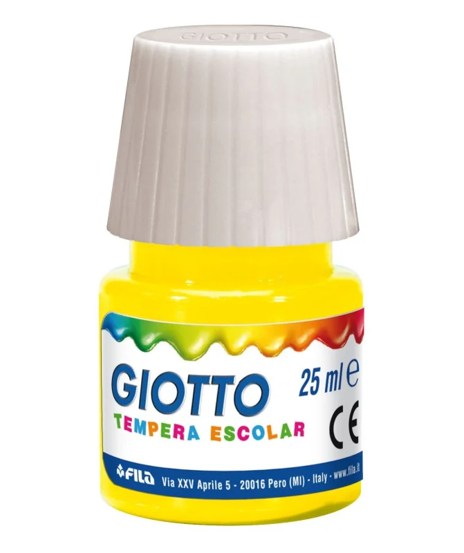 Frasco Guache Escolar Giotto 25 ml 356902 Amarelo