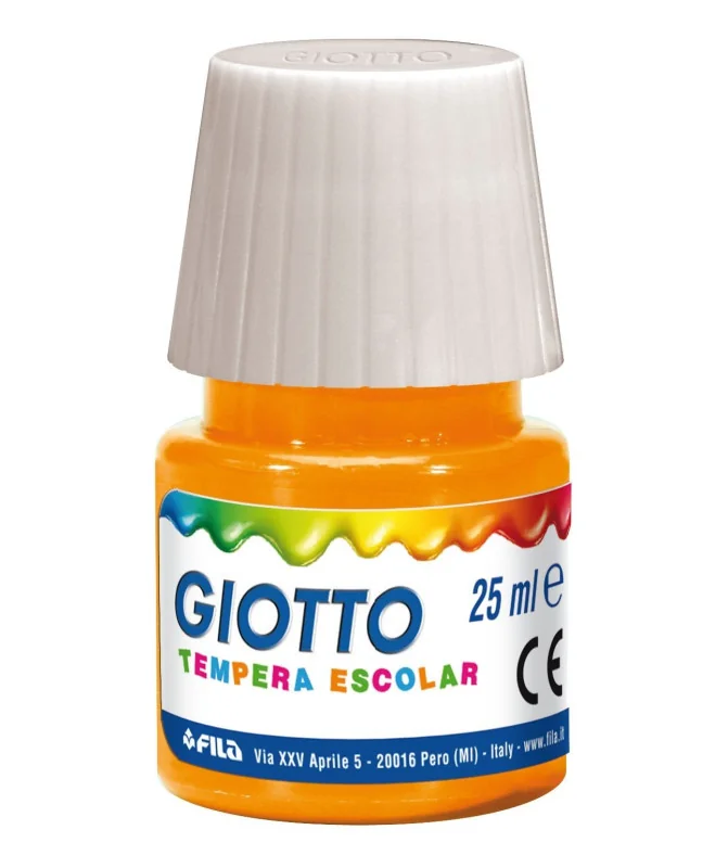 Frasco Guache Escolar Giotto 25 ml 356905 Laranja