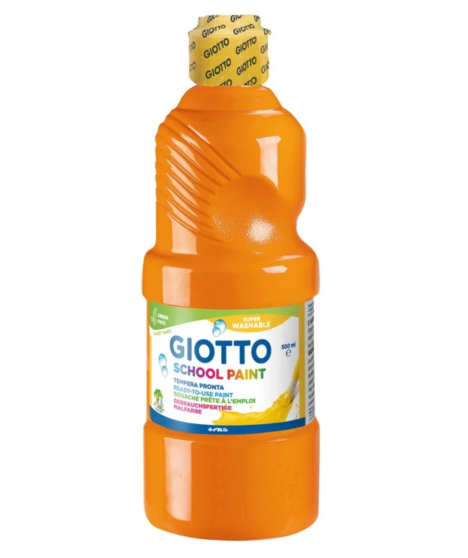 Frasco Guache Escolar Giotto 500 ml 535305 Laranja