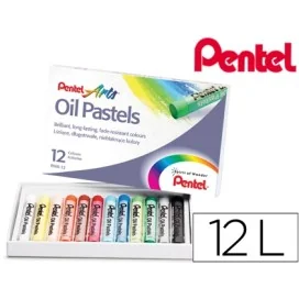 pastel de Oleo Pentel Arts 12 Cores
