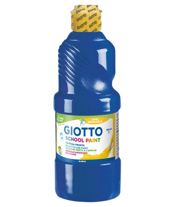 Frasco Guache Escolar Giotto 500 ml 535317 Azul Ultramar