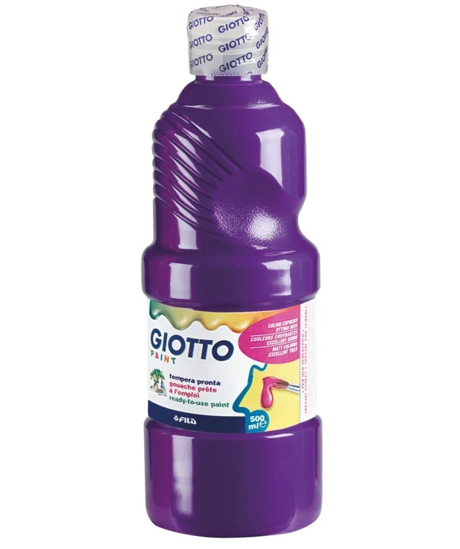 Frasco Guache Escolar Giotto 500 ml 535319 Violeta