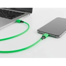 Cabo USB-C a USB-C Q-Connect PVC 2M Verde