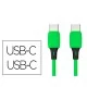 Cabo USB-C a USB-C Q-Connect PVC 3M Branco