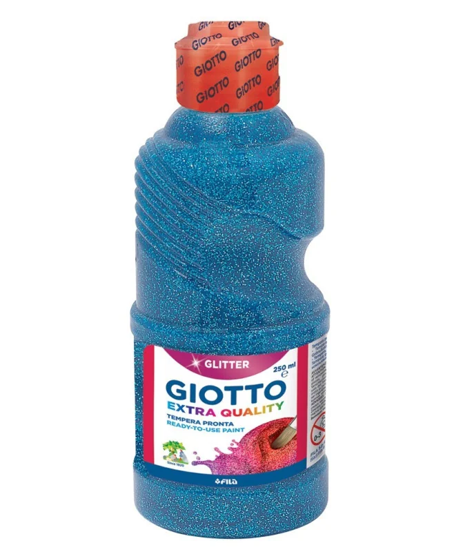 Frasco Guache Glitter Giotto 250 ml 531204 Azul