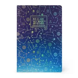 Caderno Agrafado A6 Pautado Notebook Stars Legami
