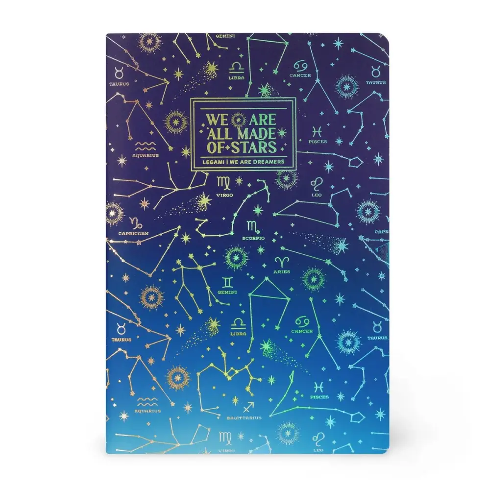 Caderno Agrafado A6 Pautado Notebook Stars Legami