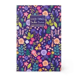 Caderno Agrafado A6 Pautado Notebook Flowers Legami