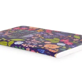 Caderno Agrafado A6 Pautado Notebook Flowers Legami