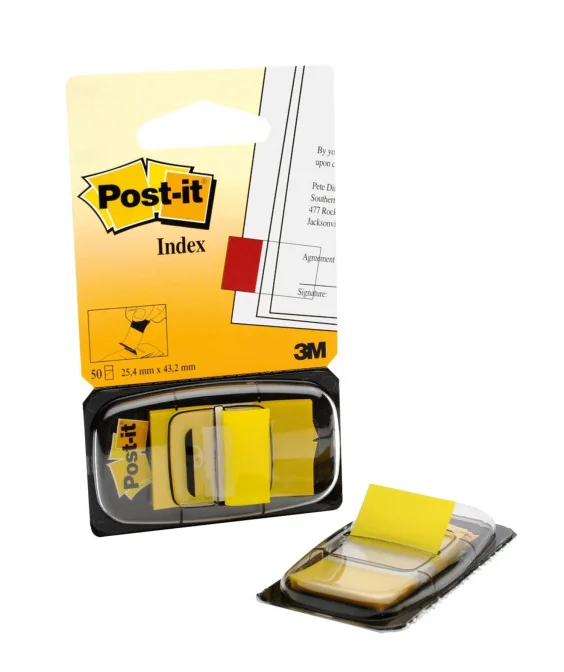 Index Post-it c/ Dispensador 680-5 Amarelo