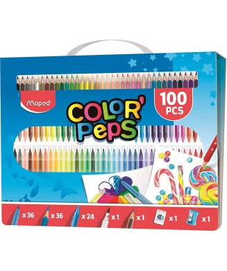 Kit Pintura Maped Color Peps com 100 Peças 907003