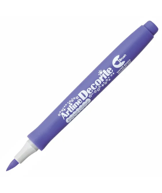 Marcador Artline Decorite Brush Pastel Violeta