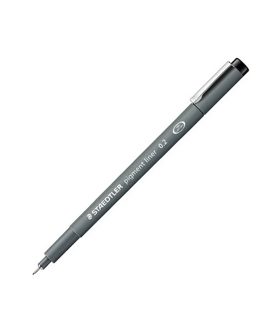 Marcador Calibrado Staedtler 308 Pigment Liner Preto 0,2mm