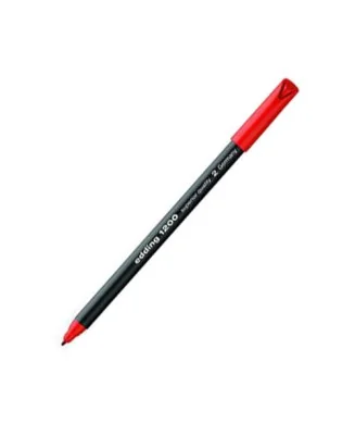 Marcador Ponta Fibra Edding 1200 Vermelho