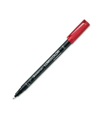 Marcador Staedtler Lumocolor para Acetato Ponta Fina 0,6mm 318-2 Vermelho