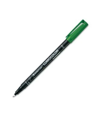 Marcador Staedtler Lumocolor para Acetato Ponta Fina 0,6mm 318-5 Verde