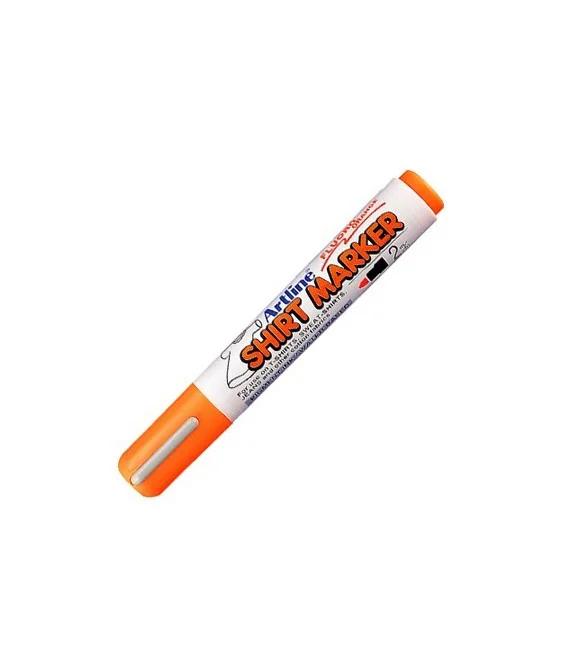 Marcador T-Shirt Marker Artline 2mm EKT-2 Fluorescente Laranja