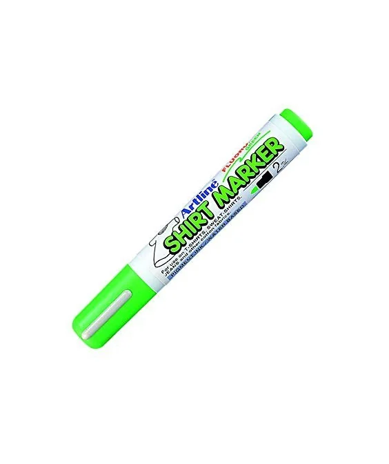 Marcador T-Shirt Marker Artline 2mm EKT-2 Fluorescente Verde