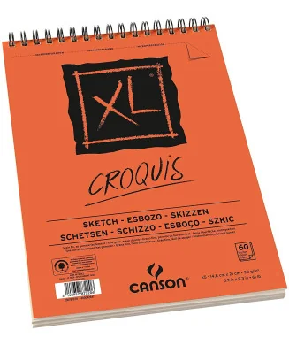 Bloco Canson XL Croquis 60Fls. 90g A5 787220