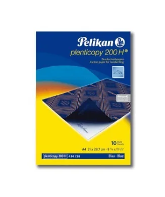 Pack 100 Folhas Papel Quimico A4 Pelikan Azul