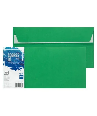 Pack 20 Envelopes DL 110x220 002571 Verde
