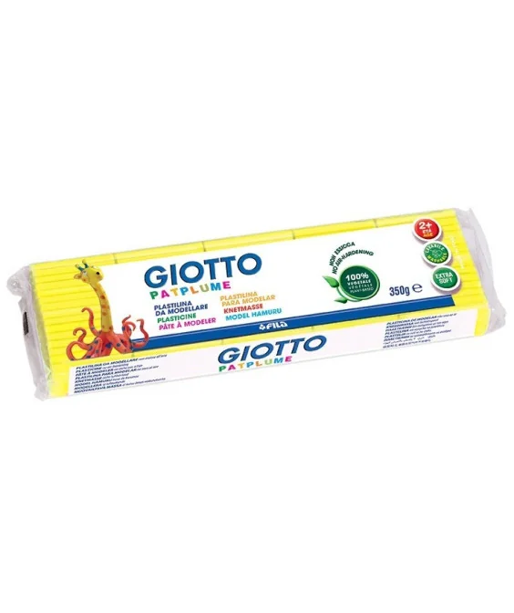 Plasticina Vegetal Giotto Patplume 350grs 510101 Amarelo