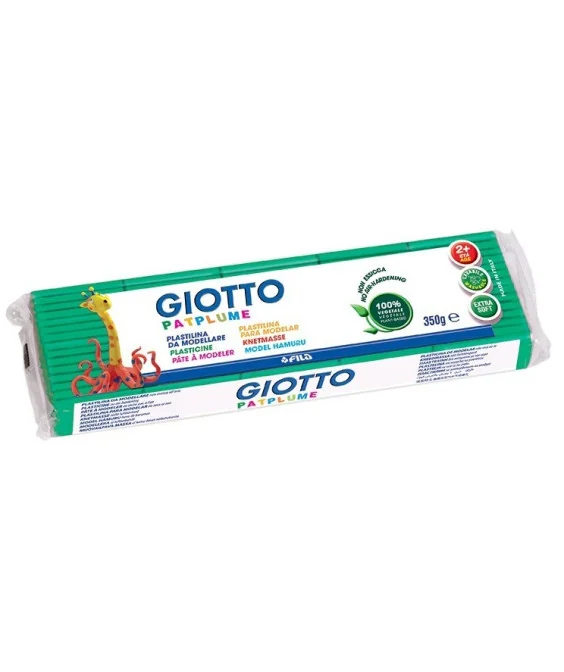 Plasticina Vegetal Giotto Patplume 350grs 510104 Verde