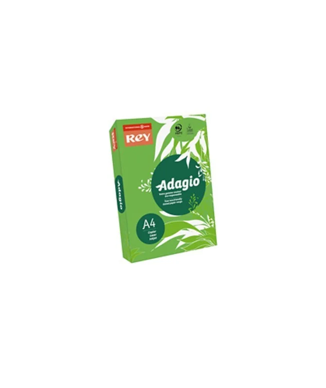 Resma 500 Folhas Papel Fotocópia Adagio A4 80g Intenso 52 Verde