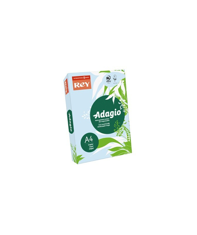 Resma 500 Folhas Papel Fotocópia Adagio A4 80g Suave 01 Azul 3991