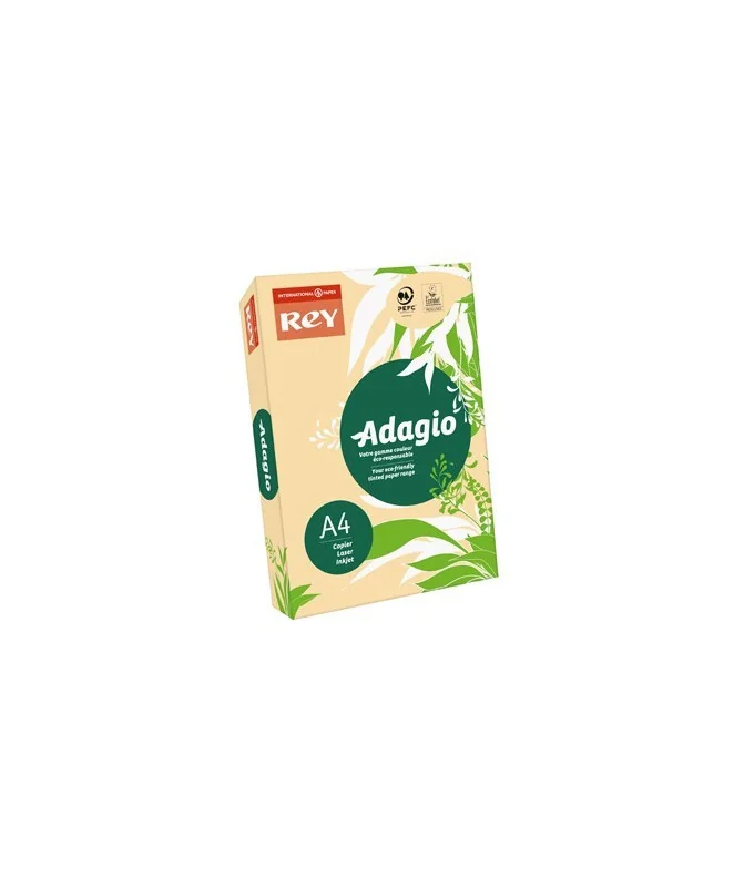 Resma 500 Folhas Papel Fotocópia Adagio A4 80g Suave 08 Salmão