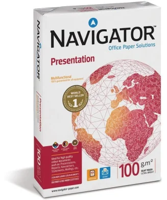 Resma de Papel Fotocópia Navigator A3 120g Branco