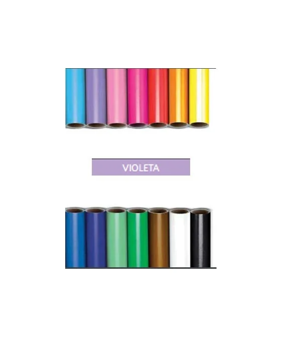 Rolo Papel Lustro c/25 Fls. Pic. 50x65cms 12937 Violeta