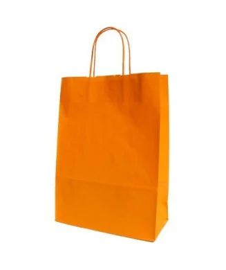 Saco Papel Mini A5 18x8x23cms Laranja