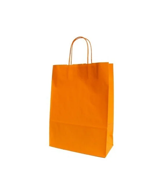 Saco Papel Mini A5 18x8x23cms Laranja