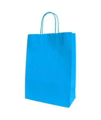 Saco Papel Pequeno A4 24x11x32cms Azul