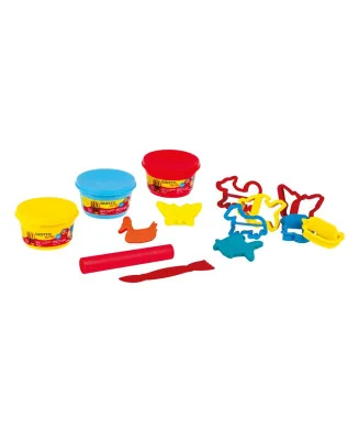 Set Giotto Bebé 3 Boiões Pasta de Modelar + Moldes 462900