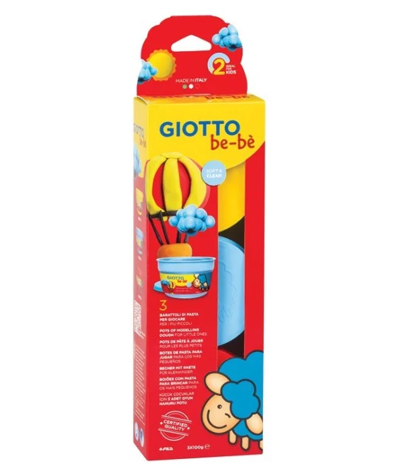 Set Giotto Bebé 3 Boiões Pasta de Modelar 462501