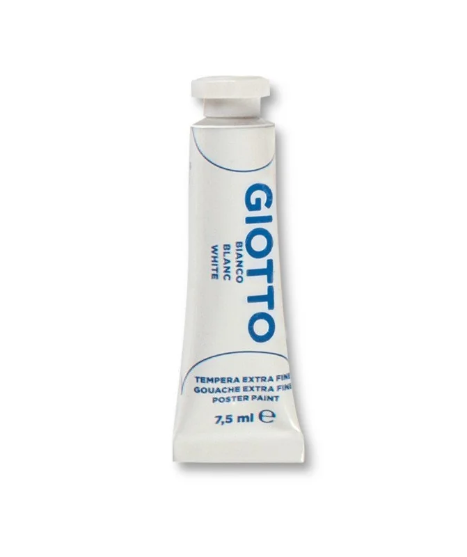 Tubo Guache Escolar Giotto 7.5 ml 351001 Branco