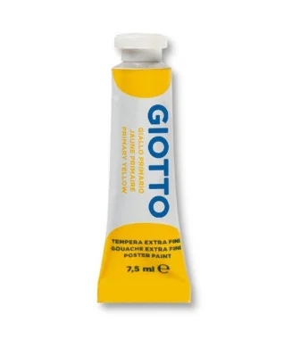 Tubo Guache Escolar Giotto 7.5 ml 351002 Amarelo Primário