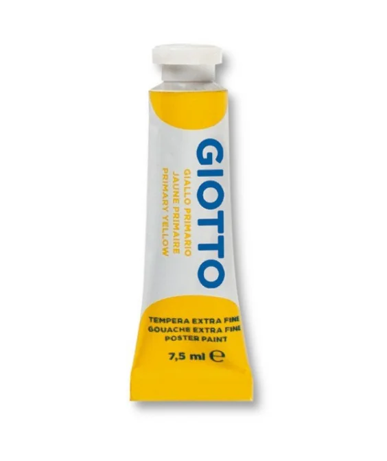 Tubo Guache Escolar Giotto 7.5 ml 351002 Amarelo Primário