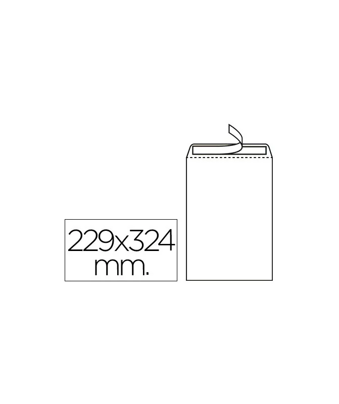 Caixa com 250 Envelopes Saco C4 229x324 Silicone Branco