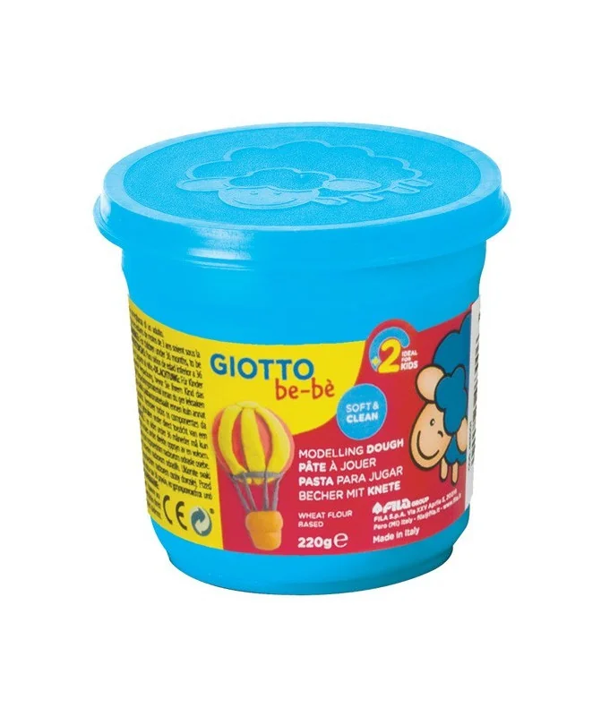 Boião Pasta de Modelar Giotto BeBé 220 gr 463004 Azul Cyan