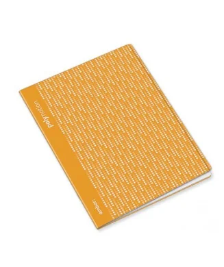 Caderno Agrafado PP A5 48Fls. Ambar Polipro Dots Cores Sortidas Quadriculado