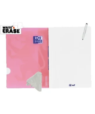 Caderno Espiral Capa Plástica Oxford W&E A4 100 Fls. Pautado Cores Sortidas