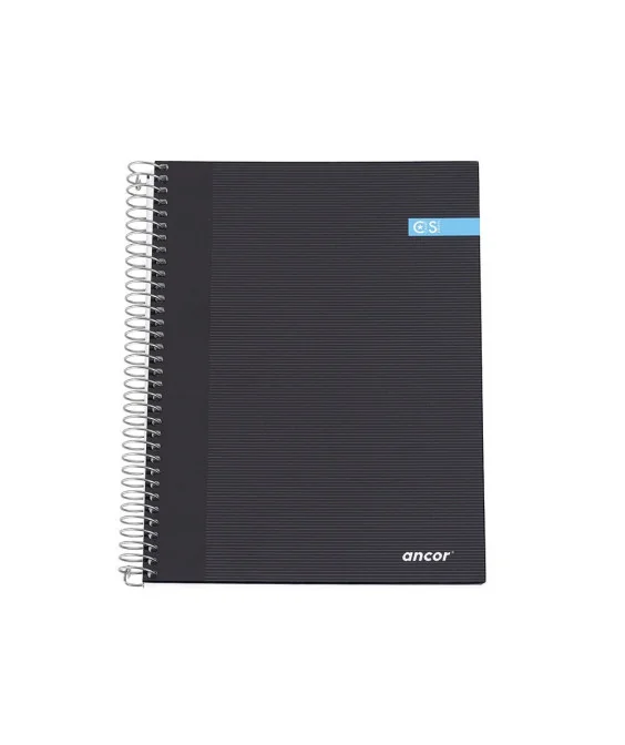 Caderno A5 C/Argolas Capa Flexivel Azul Classico 80fls/70grs Classic Stripes Liso