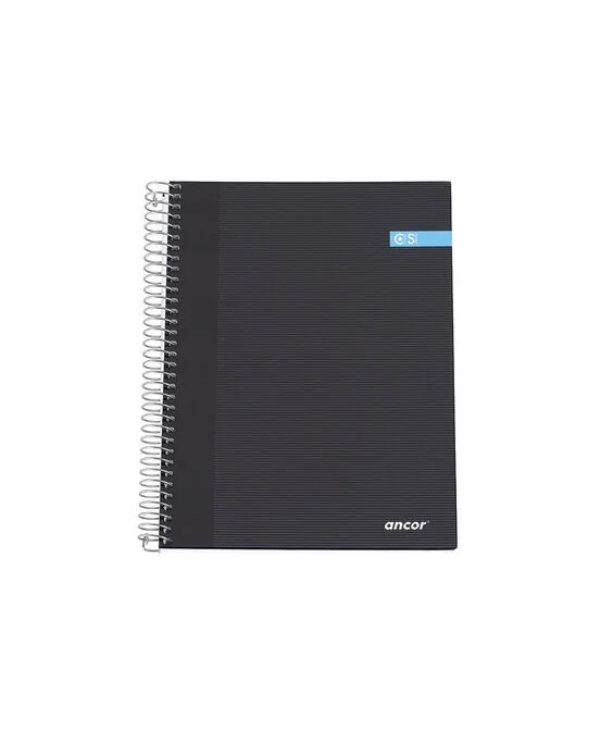 Caderno A5 Capa Azul Flexivel C/Argolas 80fls 70grs Quadriculado