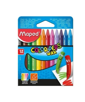 Caixa 12 Lápis de Cera Maped Color Peps 861011