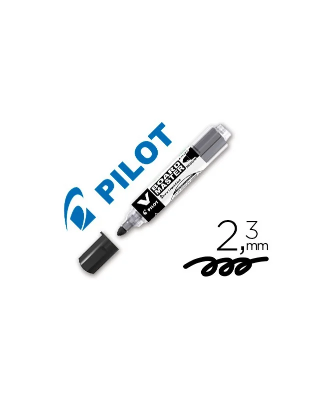 Marcador Pilot V-Board Master Para Quadro Branco Traço 2,3mm Tinta Líquida Preto